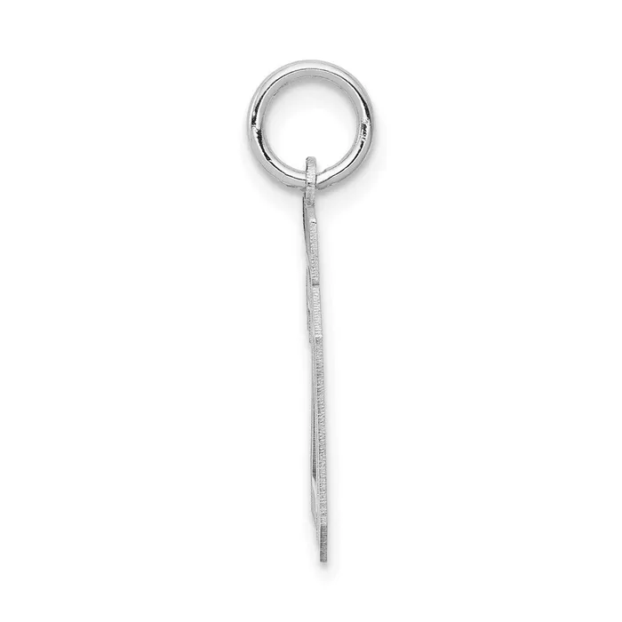 Goldia Charm Necklaces 14k White Goldw Small Satin Number 20 Charm