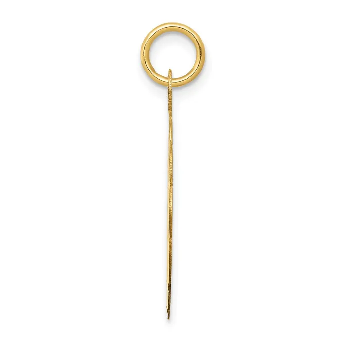 Goldia Charm Necklaces 14k Yellow Gold Baseball Disc Charm