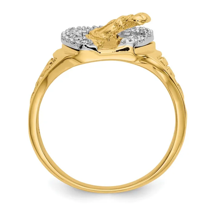 Goldiacom Rings 14k TwoTone Gold A Real Diamond mens ring