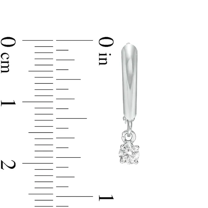 Goldia Earrings 025 CT TW Certified Diamond Solitaire Leverback Earrings in 14K White Gold IVS2 Goldia Earrings 025 CT TW Certified Diamond Solitaire Leverback Earrings in 14K White Gold IVS2