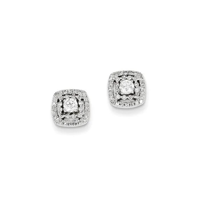 Goldia Earrings 14k WG Dia Earrings