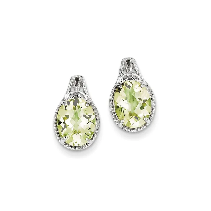 Goldia Earrings Sterling Silver Lemon Quartz Earrings
