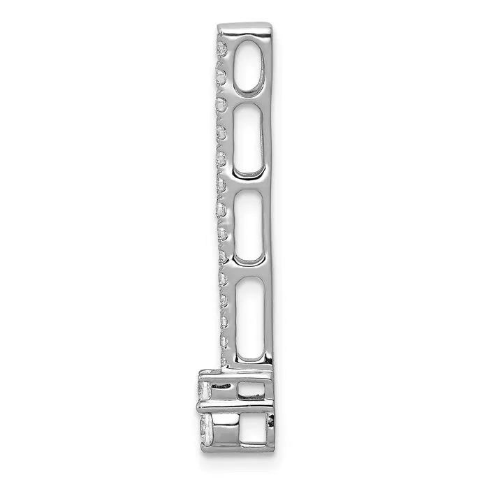 Goldia Necklaces 14k White Gold 13ct Real Diamond Fancy Chain Slide