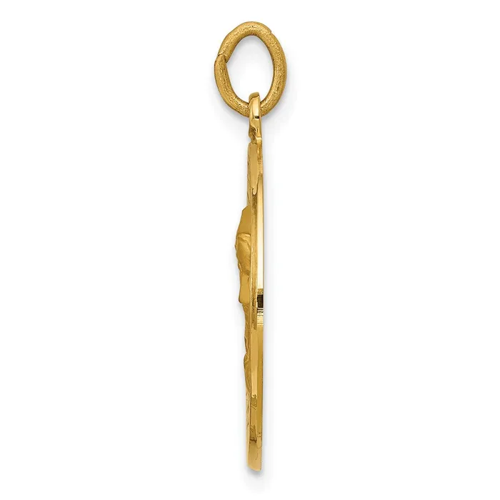 Goldia Necklaces 14k Yellow Gold Our Lady of Sorrows Medal Pendant
