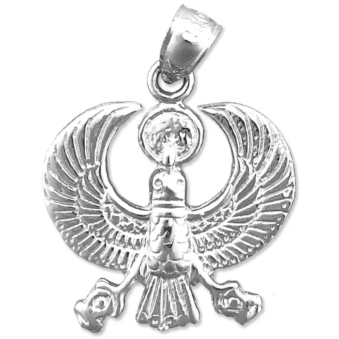 Goldia PreStyled Sets 14K Gold Scarab Egyptian Falcon Pendant