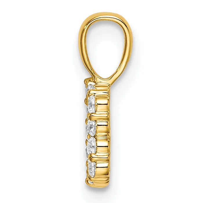 Goldia PreStyled Sets 14k Yellow Gold 18 Ct Lab Grown Diamond VSSI G Letter B Intitial Pendant