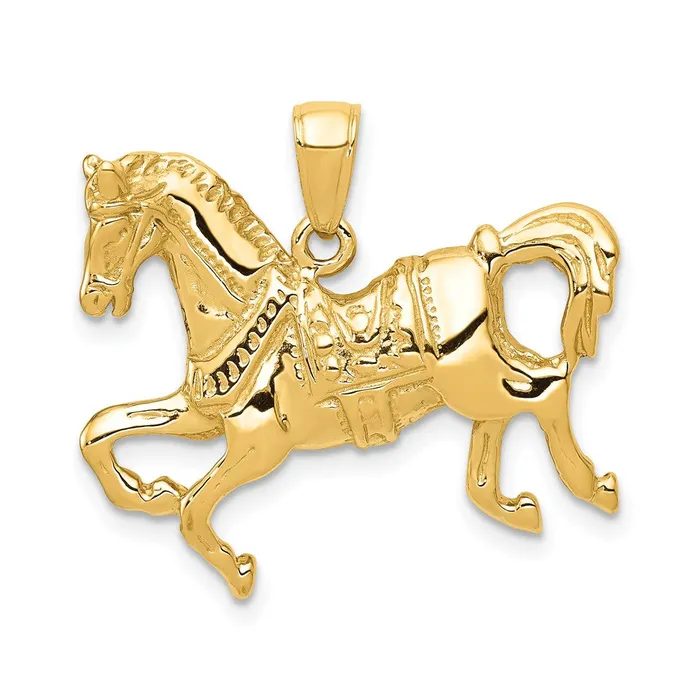 Goldia PreStyled Sets 14k Yellow Gold Horse Pendant