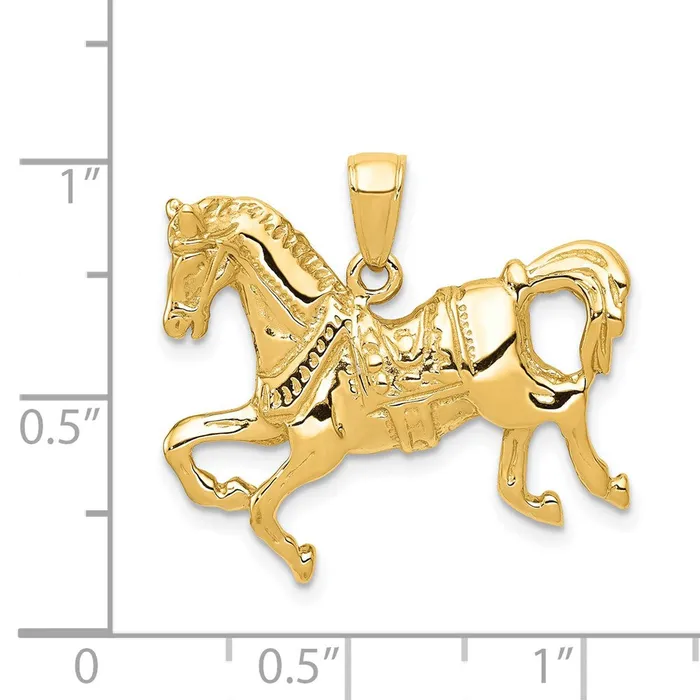 Goldia PreStyled Sets 14k Yellow Gold Horse Pendant