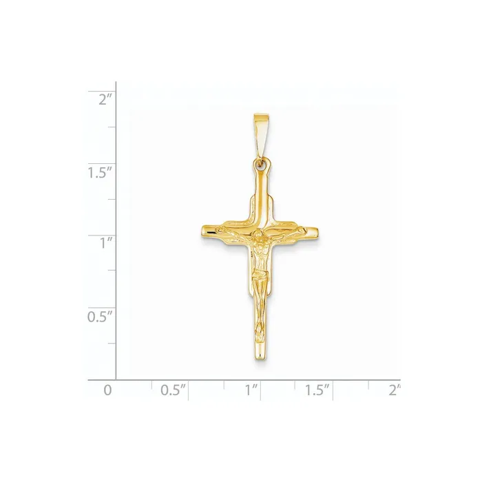 Goldia PreStyled Sets 14k Yellow Gold Polished Crucifix Pendant