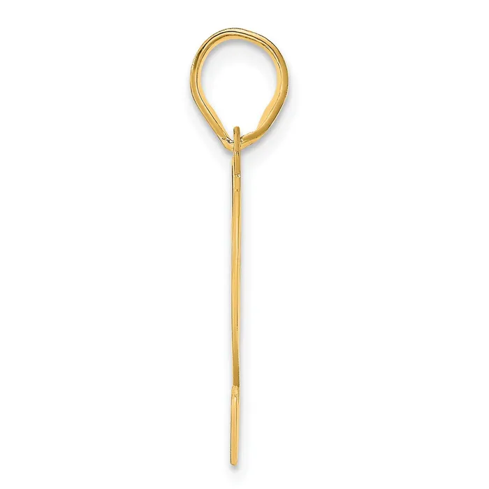 Goldia PreStyled Sets 14k Yellow Gold Polished Etched Number 42 Pendant