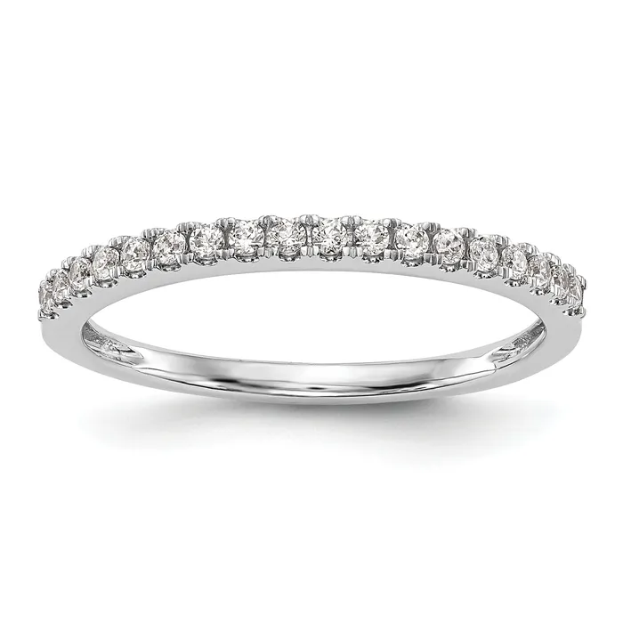 Goldia Rings 018ct CZ Solid Real 14K White Gold Round Wedding Wedding Band Ring Goldia Rings 018ct CZ Solid Real 14K White Gold Round Wedding Wedding Band Ring