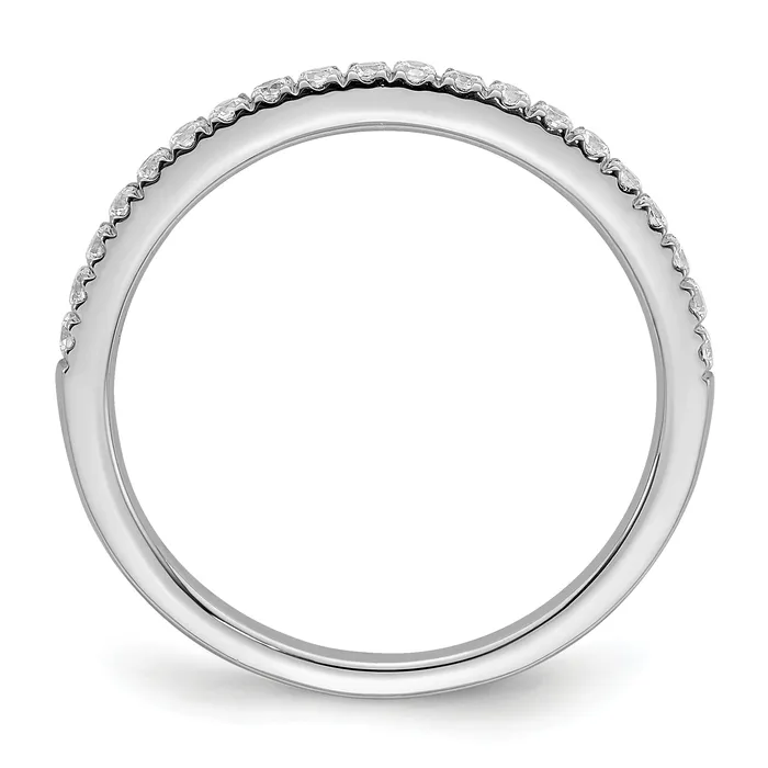 Goldia Rings 025ct CZ Solid Real 14k White Polished Matching Wedding Wedding Band Ring