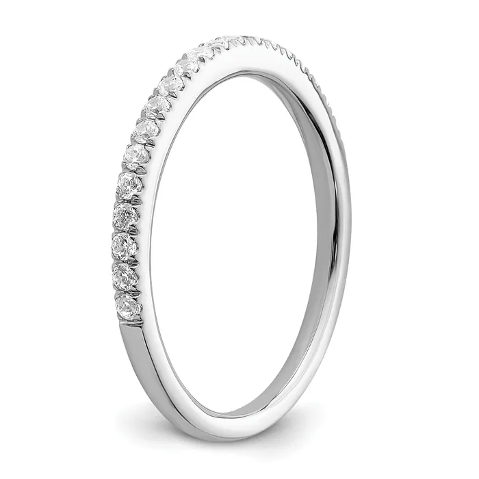 Goldia Rings 025ct CZ Solid Real 14k White Polished Matching Wedding Wedding Band Ring