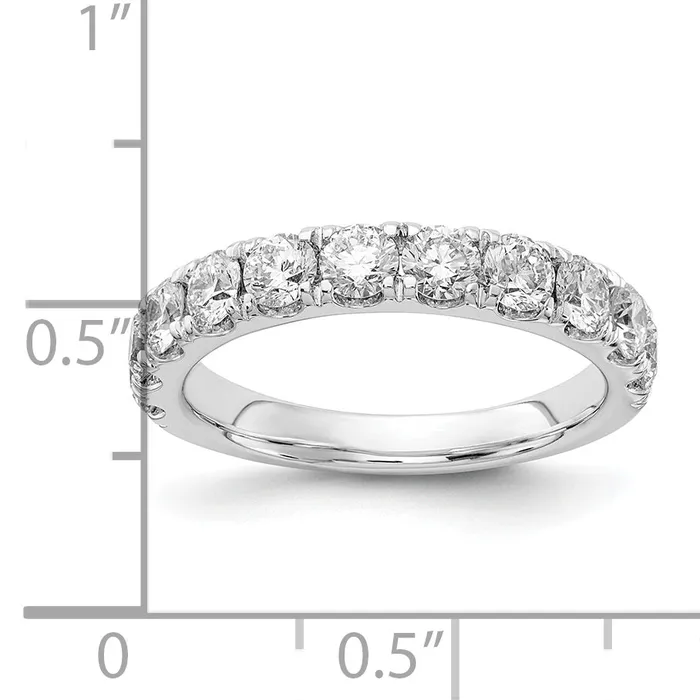 Goldia Rings 14k White Gold 1 12 Ct Lab Grown Diamond VSSI G Wedding Band Ring