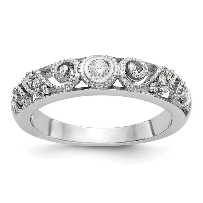 Goldia Rings 14k White Gold Diamond Band