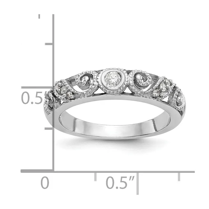 Goldia Rings 14k White Gold Diamond Band