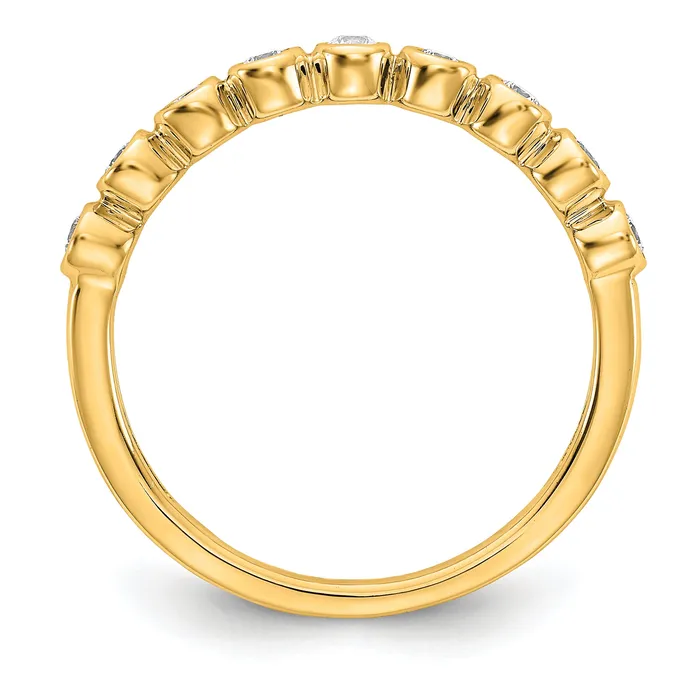 Goldia Rings 14k Yellow Gold 15 Ct Lab Grown Diamond VSSI G Fashion Band Ring