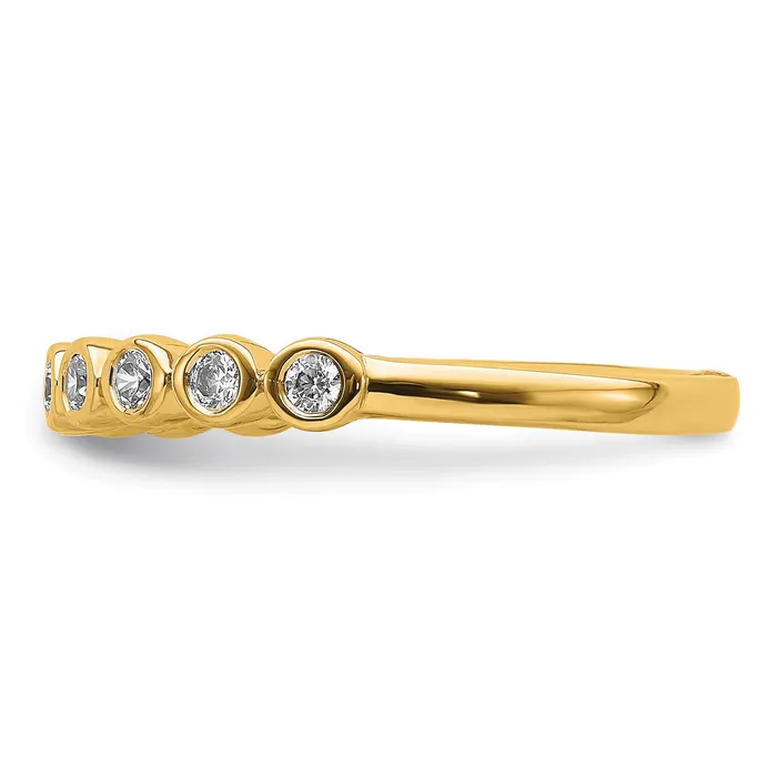 Goldia Rings 14k Yellow Gold 15 Ct Lab Grown Diamond VSSI G Fashion Band Ring