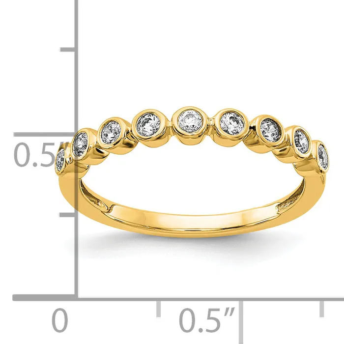 Goldia Rings 14k Yellow Gold 15 Ct Lab Grown Diamond VSSI G Fashion Band Ring