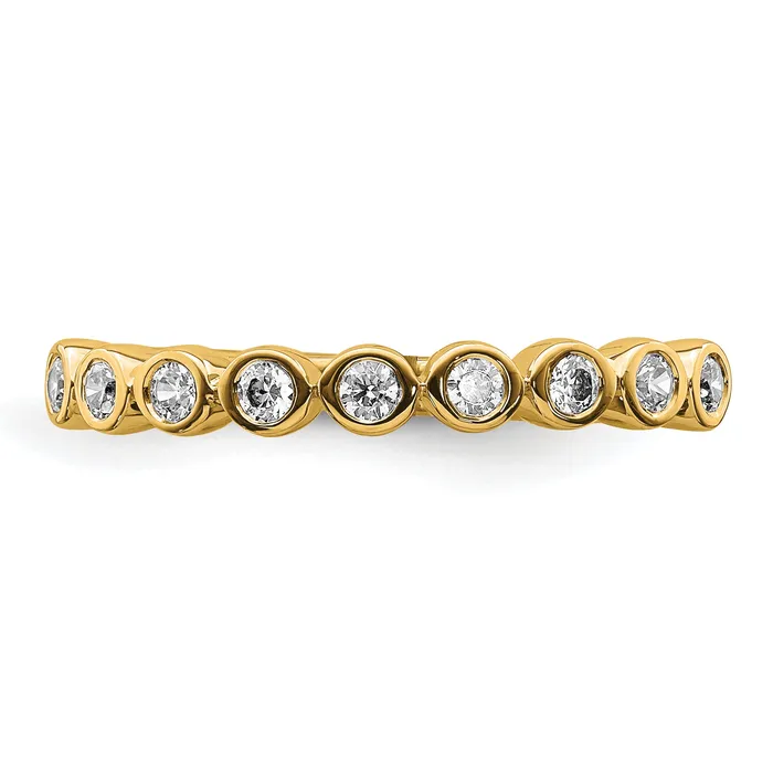 Goldia Rings 14k Yellow Gold 15 Ct Lab Grown Diamond VSSI G Fashion Band Ring