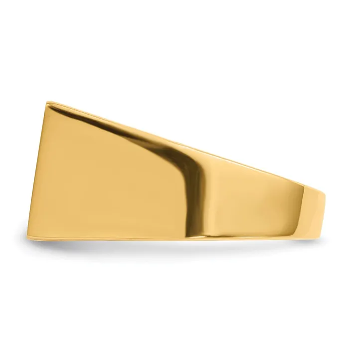 Goldia Rings 14K Yellow Gold Mens Signet Ring