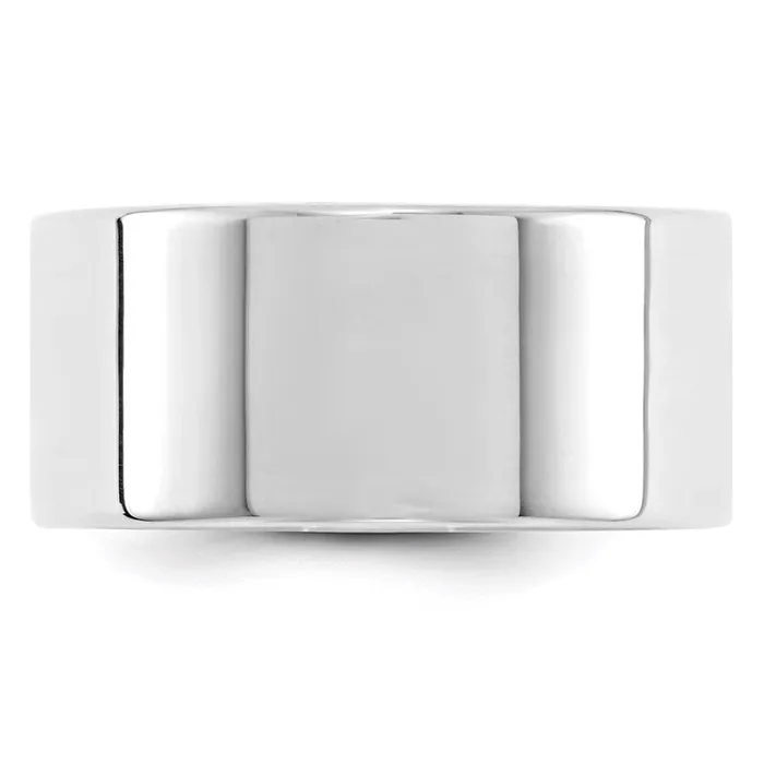 Goldia Rings Solid 10K White Gold 10mm Light Weight Flat MensWomens Wedding Band Ring Size 95 Goldia Rings Solid 10K White Gold 10mm Light Weight Flat MensWomens Wedding Band Ring Size 95