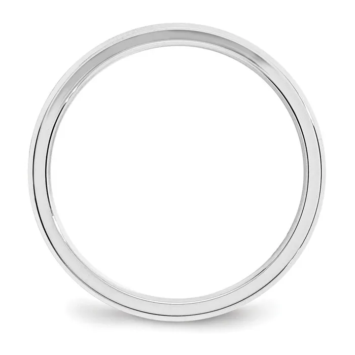 Goldia Rings Solid 10K White Gold 3mm Bevel Edge Comfort Fit MensWomens Wedding Band Ring Size 4 Goldia Rings Solid 10K White Gold 3mm Bevel Edge Comfort Fit MensWomens Wedding Band Ring Size 4
