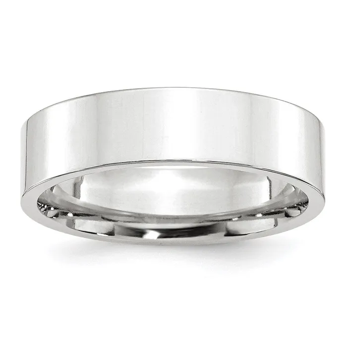 Goldia Rings Solid 10K White Gold 6mm Standard Flat Comfort Fit MensWomens Wedding Band Ring Size 4 Goldia Rings Solid 10K White Gold 6mm Standard Flat Comfort Fit MensWomens Wedding Band Ring Size 4