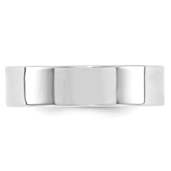 Goldia Rings Solid 10K White Gold 6mm Standard Flat Comfort Fit MensWomens Wedding Band Ring Size 4 Goldia Rings Solid 10K White Gold 6mm Standard Flat Comfort Fit MensWomens Wedding Band Ring Size 4