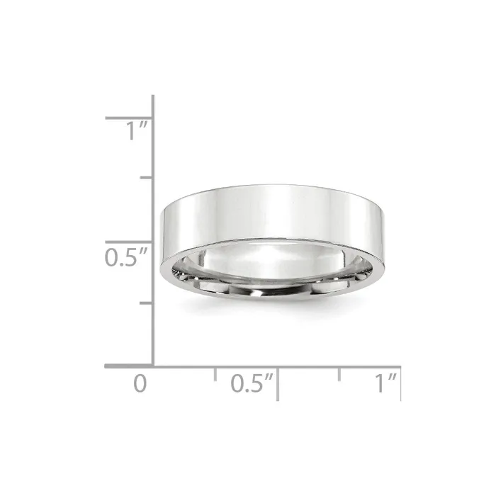 Goldia Rings Solid 10K White Gold 6mm Standard Flat Comfort Fit MensWomens Wedding Band Ring Size 4 Goldia Rings Solid 10K White Gold 6mm Standard Flat Comfort Fit MensWomens Wedding Band Ring Size 4