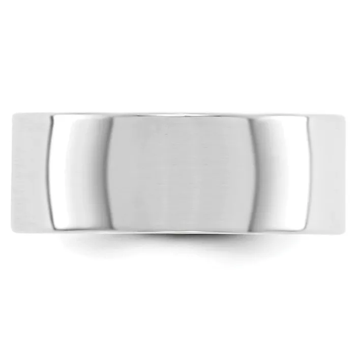 Goldia Rings Solid 10K White Gold 8mm Light Weight Flat MensWomens Wedding Band Ring Size 12 Goldia Rings Solid 10K White Gold 8mm Light Weight Flat MensWomens Wedding Band Ring Size 12