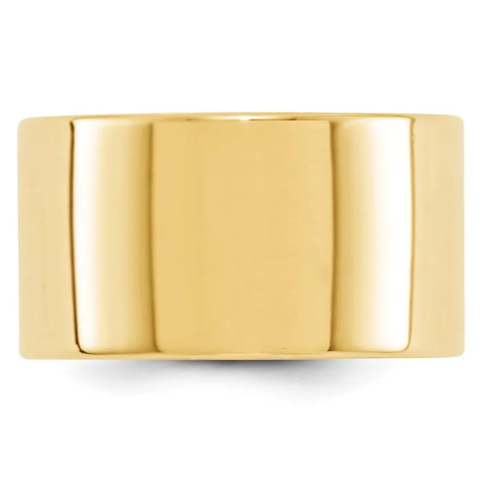 Goldia Rings Solid 10K Yellow Gold 12mm Light Weight Flat MensWomens Wedding Band Ring Size 85 Goldia Rings Solid 10K Yellow Gold 12mm Light Weight Flat MensWomens Wedding Band Ring Size 85