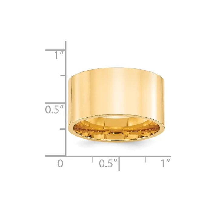 Goldia Rings Solid 10K Yellow Gold 12mm Standard Flat Comfort Fit MensWomens Wedding Band Ring Size 95 Goldia Rings Solid 10K Yellow Gold 12mm Standard Flat Comfort Fit MensWomens Wedding Band Ring Size 95