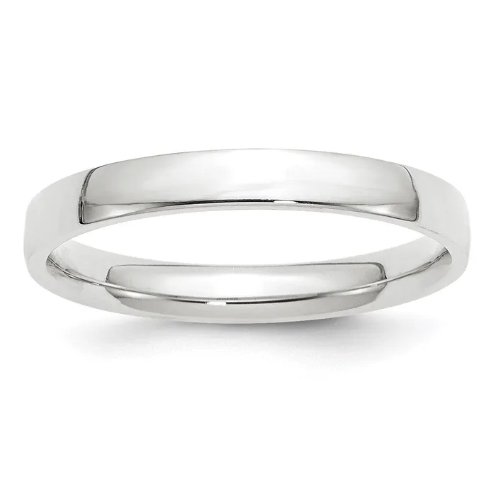 Goldia Rings Solid 14K White Gold 3mm Light Weight Comfort Fit MensWomens Wedding Band Ring Size 95 Goldia Rings Solid 14K White Gold 3mm Light Weight Comfort Fit MensWomens Wedding Band Ring Size 95