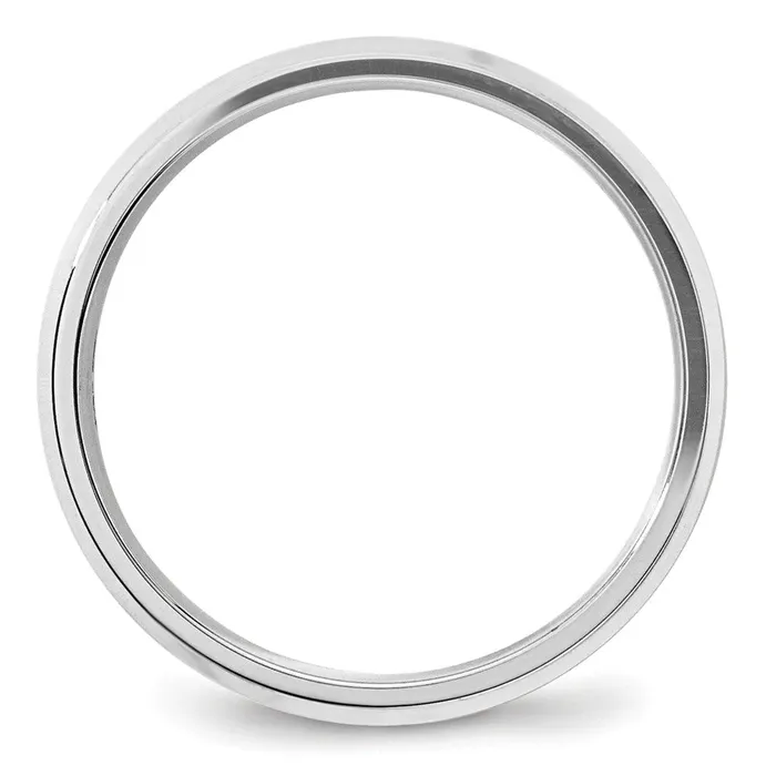 Goldia Rings Solid 14K White Gold 5mm Bevel Edge Comfort Fit MensWomens Wedding Band Ring Size 9 Goldia Rings Solid 14K White Gold 5mm Bevel Edge Comfort Fit MensWomens Wedding Band Ring Size 9