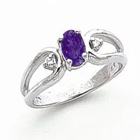 Goldia Rings Solid 14k White Gold 6x4mm Oval Tsavorite AAA Simulated CZ Ring Goldia Rings Solid 14k White Gold 6x4mm Oval Tsavorite AAA Simulated CZ Ring