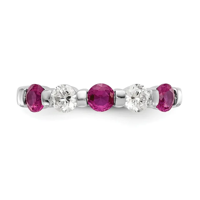 Goldia Rings Solid 14k White Gold 8x4mm Marquise PinK Simulated Sapphire AA CZ Ring