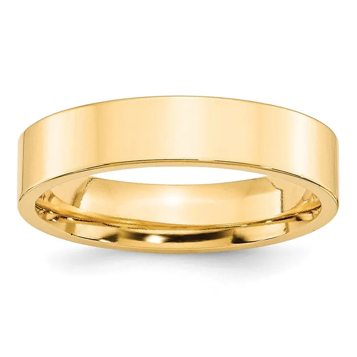 Goldia Rings Solid 14K Yellow Gold 5mm Standard Flat Comfort Fit MensWomens Wedding Band Ring Size 14 Goldia Rings Solid 14K Yellow Gold 5mm Standard Flat Comfort Fit MensWomens Wedding Band Ring Size 14