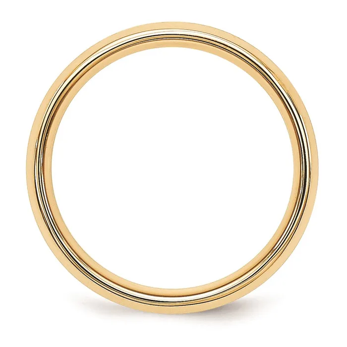 Goldia Rings Solid 14K Yellow Gold TwoTone 5mm Domed Size 11 Wedding MensWomens Wedding Band Ring Goldia Rings Solid 14K Yellow Gold TwoTone 5mm Domed Size 11 Wedding MensWomens Wedding Band Ring