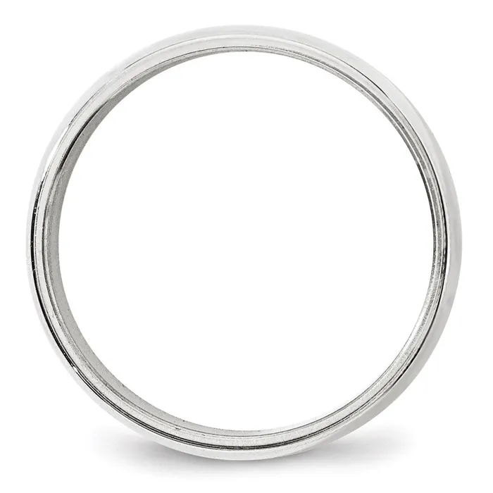 Goldia Rings Solid 18K White Gold 8mm Milgrain Half Round MensWomens Wedding Band Ring Size 65 Goldia Rings Solid 18K White Gold 8mm Milgrain Half Round MensWomens Wedding Band Ring Size 65