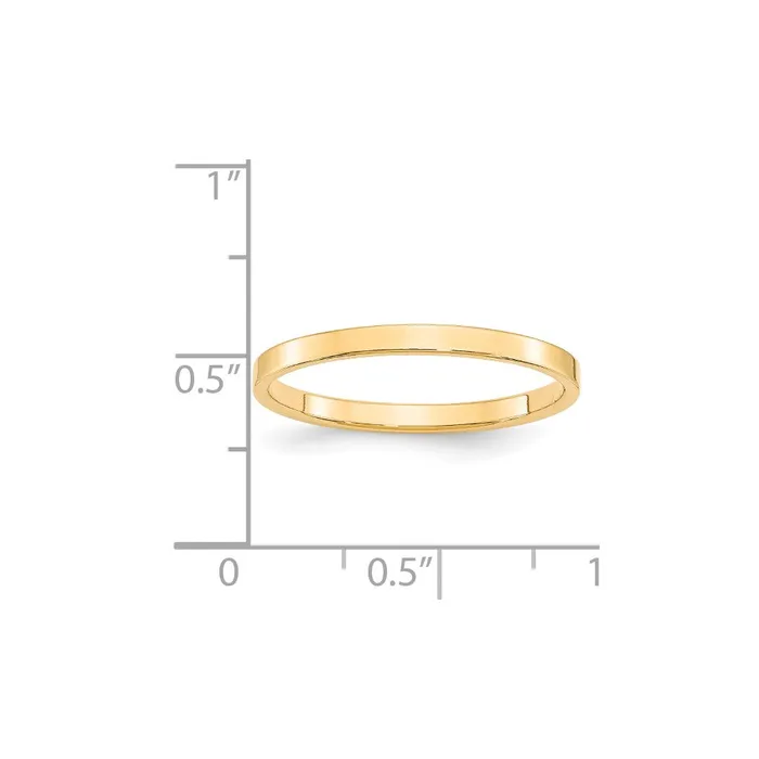 Goldia Rings Solid 18K Yellow Gold 2mm Light Weight Flat MensWomens Wedding Band Ring Size 55 Goldia Rings Solid 18K Yellow Gold 2mm Light Weight Flat MensWomens Wedding Band Ring Size 55