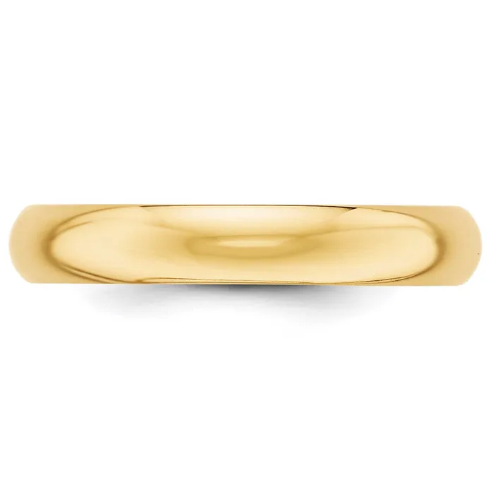 Goldia Rings Solid 18K Yellow Gold 4mm HalfRound Wedding MensWomens Wedding Band Ring Size 8 Goldia Rings Solid 18K Yellow Gold 4mm HalfRound Wedding MensWomens Wedding Band Ring Size 8