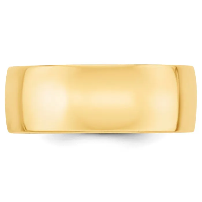 Goldia Rings Solid 18K Yellow Gold 8mm Light Weight Comfort Fit MensWomens Wedding Band Ring Size 45 Goldia Rings Solid 18K Yellow Gold 8mm Light Weight Comfort Fit MensWomens Wedding Band Ring Size 45
