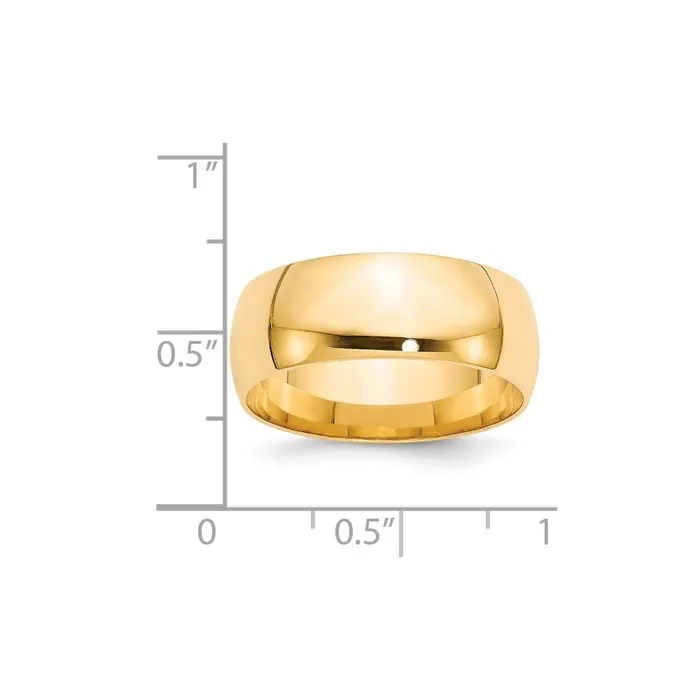 Goldia Rings Solid 18K Yellow Gold 8mm Light Weight Comfort Fit MensWomens Wedding Band Ring Size 45 Goldia Rings Solid 18K Yellow Gold 8mm Light Weight Comfort Fit MensWomens Wedding Band Ring Size 45