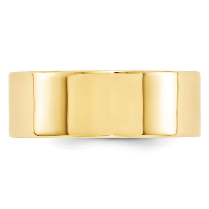Goldia Rings Solid 18K Yellow Gold 8mm Standard Flat Comfort Fit MensWomens Wedding Band Ring Size 75 Goldia Rings Solid 18K Yellow Gold 8mm Standard Flat Comfort Fit MensWomens Wedding Band Ring Size 75