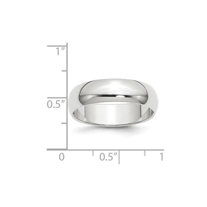Goldia Rings Solid 18K Yellow Gold White Gold 6mm HalfRound MensWomens Wedding Band Ring Size 8 Goldia Rings Solid 18K Yellow Gold White Gold 6mm HalfRound MensWomens Wedding Band Ring Size 8