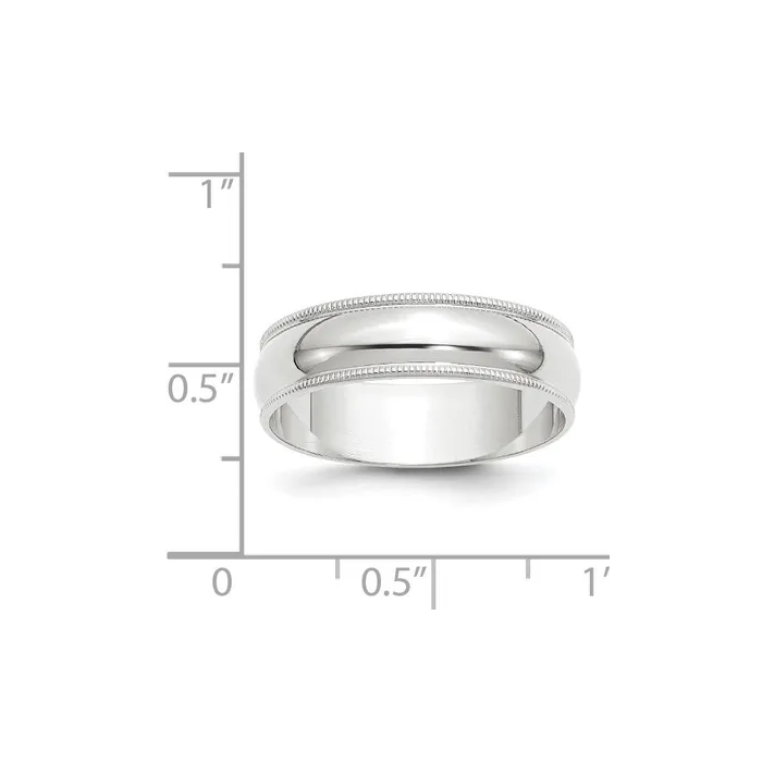 Goldia Solid 10K White Gold 6mm Light Weight Milgrain Half Round MensWomens Wedding Band Ring Size 4 Rings Goldia Solid 10K White Gold 6mm Light Weight Milgrain Half Round MensWomens Wedding Band Ring Size 4 Rings