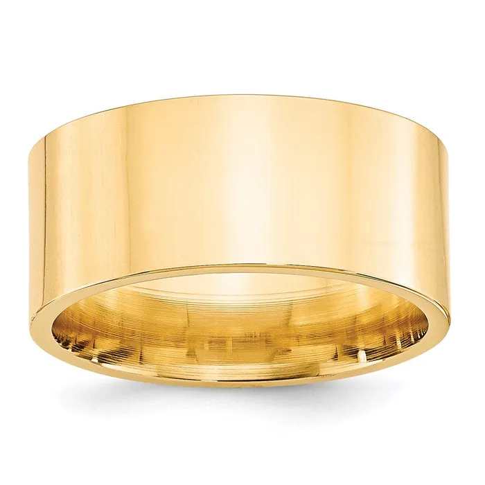 Goldia Solid 10K Yellow Gold 10mm Standard Flat Comfort Fit MensWomens Wedding Band Ring Size 125 Rings Goldia Solid 10K Yellow Gold 10mm Standard Flat Comfort Fit MensWomens Wedding Band Ring Size 125 Rings