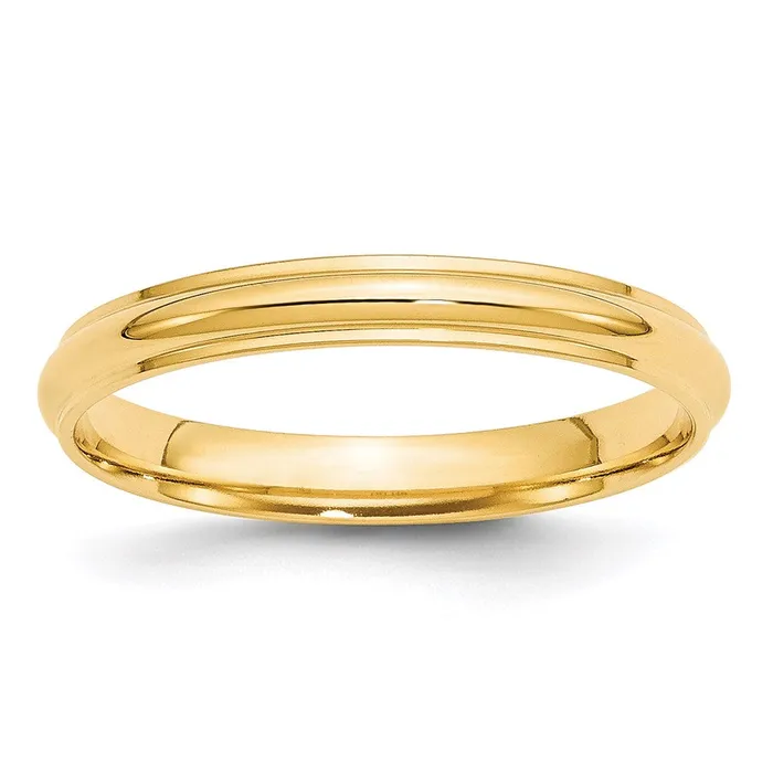 Goldia Solid 10K Yellow Gold 3mm Half Round with Edge MensWomens Wedding Band Ring Size 5 Rings Goldia Solid 10K Yellow Gold 3mm Half Round with Edge MensWomens Wedding Band Ring Size 5 Rings