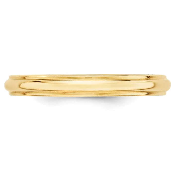 Goldia Solid 10K Yellow Gold 3mm Half Round with Edge MensWomens Wedding Band Ring Size 5 Rings Goldia Solid 10K Yellow Gold 3mm Half Round with Edge MensWomens Wedding Band Ring Size 5 Rings